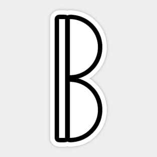 b letter design Sticker